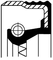 CORTECO Pierżcień uszczelniający wału, różnicowy 01031604B