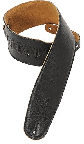 Levy's Leathers levys gitara pasek szerokości Czarny M4GF-BLK