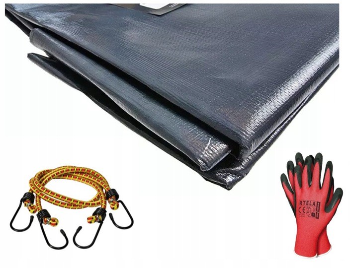 Plandeka 210g Płachta Gruba 6x8 Mrozoodporna Uv++