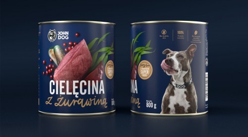 John Dog Cielęcina z Żurawiną Berry Line 800g