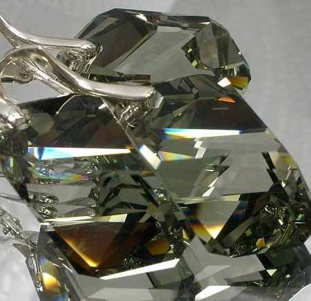 Arande SWAROVSKI KOMPLET SREBRO BLACK Certyfikat 1912243895