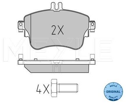 Wulf Gaertner Autoparts Zestaw klocków hamulcowych, hamulce tarczowe Wulf Gaertner Autoparts 025 253 2619