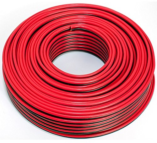 Seki Przewód głośnikowy 50 m  2 X 2,5 mm  100% CCA MIEDŹ; kabel audio czerwony/czarny 311774