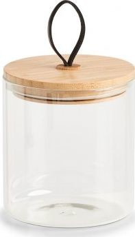 Zeller Słoik do przechowywania z bambusową pokrywką 1000 ml 11,2x12,8 cm 19563