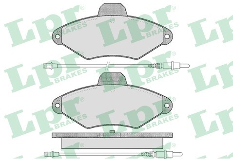 LPR GROUP Zestaw klocków hamulcowych, hamulce tarczowe GROUP 05P487