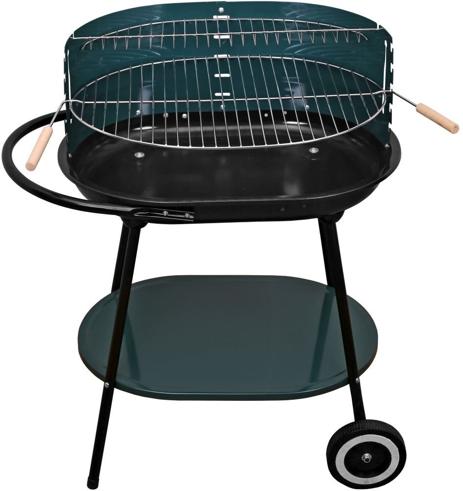 Activa Grill ruchomy owalny zielony, 62x42 cm