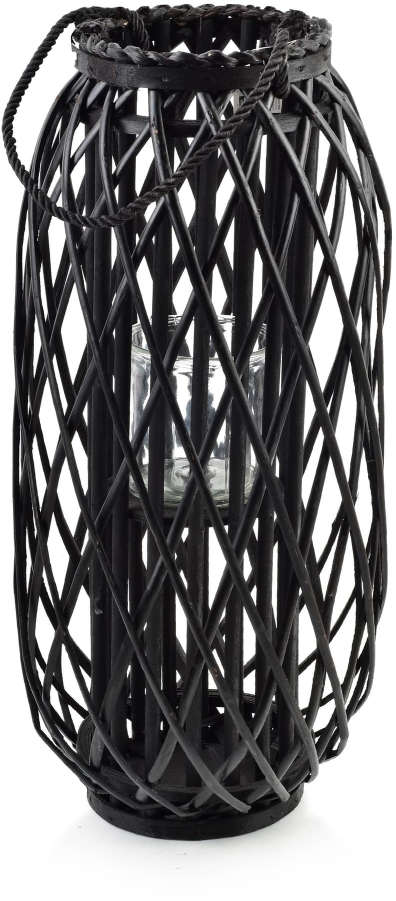 LUCIE BLACK Lampion h60x18cm