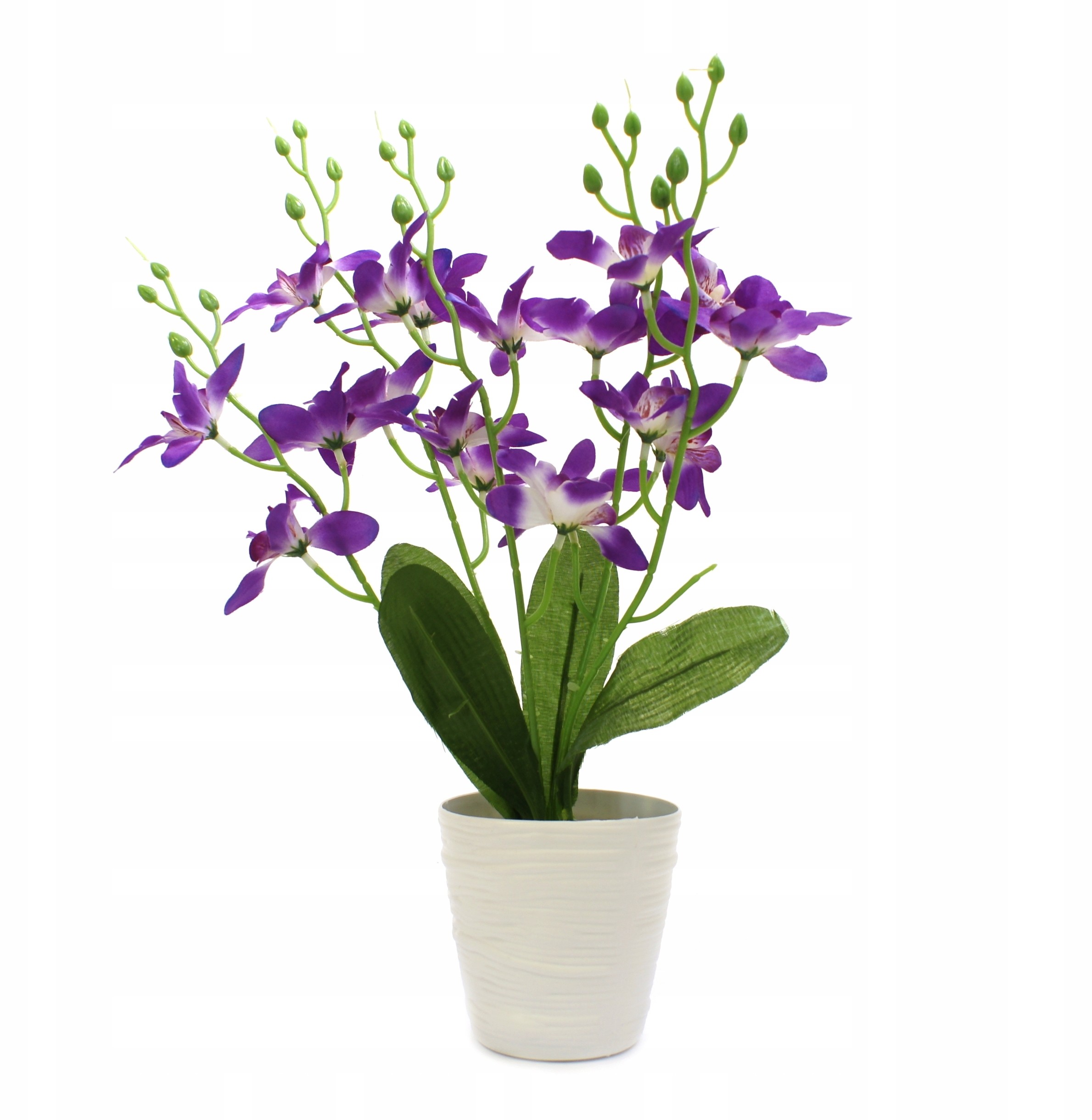 Sztuczne Kwiaty W Doniczce Storczyk 40cm Kolory
