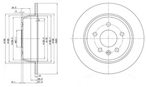 Delphi Tarcza hamulcowa BG3241