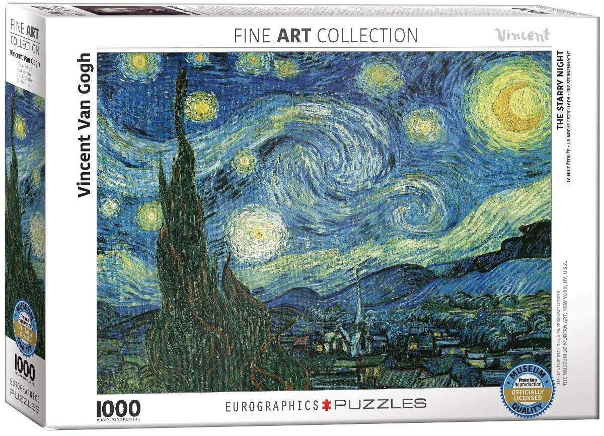 Eurographics Puzzle 1000 Starry Night by van Gogh 6000-1204 -