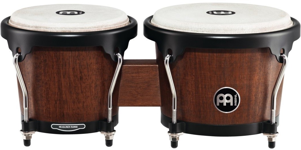 Meinl Percussion Zestaw meinl Percussion HB100 Wood bongo, Headliner Series, średnica 17,15 cm (6,75 cala) Macho/20,32 cm (8 cale) hembra HB100VWBM