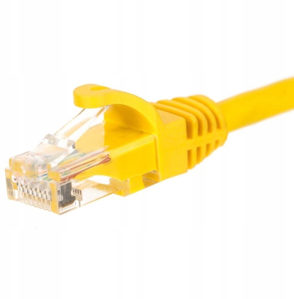 Patchcord RJ45 kat. 5e Utp, 2m żółty