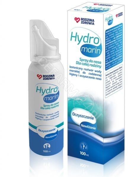 Rodzina Zdrowia Hydromarin izotoniczny roztwór wody morskiej do nosa w sprayu 100 ml 9078196