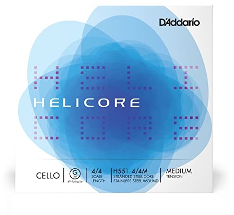 D'Addario D'Addario Helicore skala 4/4 średnie napięcie czwarte - tuning wiolonczela G stringi H551 4/4M