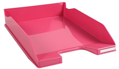 Exacompta Exacompta 113284D Combo Midi półka na dokumenty (odpowiednia do dokumentów w formacie DIN A4, 21 x 29,7 cm, stabilna i wytrzymała) 1 sztuka, malinowy błyszczący 113284D