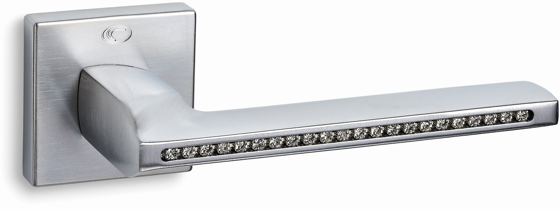 Convex KLAMKA 1125 NA ROZECIE KWADRATOWEJ SATYNA CHROM SWAROVSKI ELEMENTS 15-394