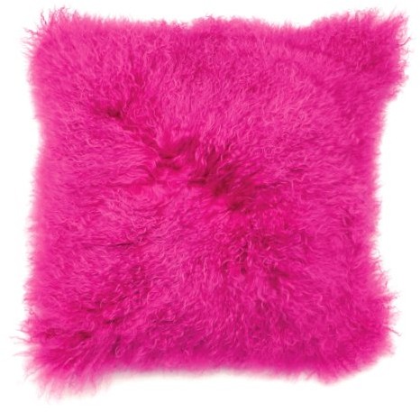 Premier Housewares Premier housewares poduszka, jedna strona z prawdziwym mongolischer wełny, Pink 5001358