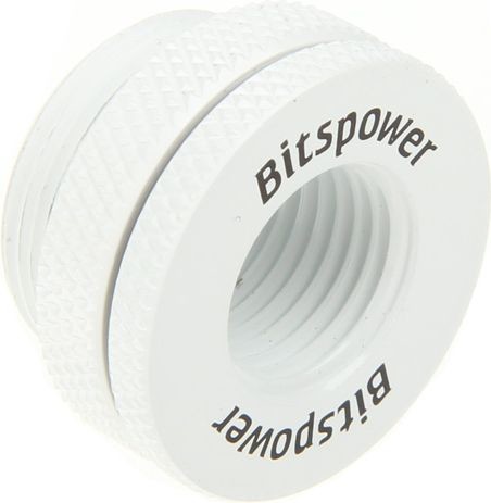 Bitspower obudowa tuleji - IG 1/4 Cala - IG 1/4 Cala - biała (BP-DWWP-C04)