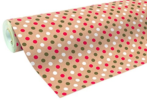 Clairefontaine 50 m X 70 cm wielokolorowa Polka Dots siła papier do pakowania prezentów 223800C