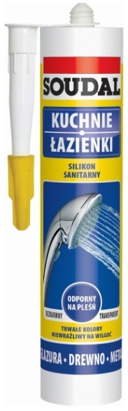 Soudal Silikon sanitarny 280 ml szary 137669