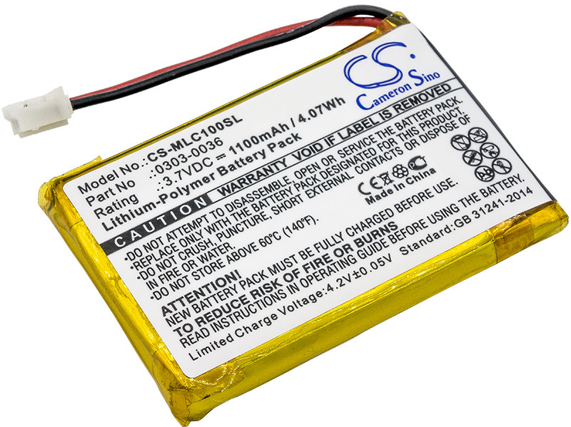 Cameron Sino Cameron Minelab CTX 3030 WM-10 0303-0036 1100mAh 4.07Wh Li-Polymer 3.7V Cameron CS-MLC100SL