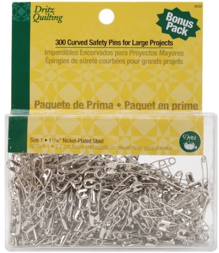 Dritz dritz pikowania nierdzewna łukowate agrafki, rozmiar One 3032