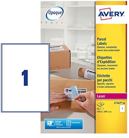 Avery etykiety na przesyłki L7167 40 L7167-40