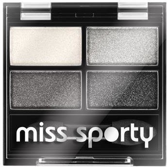 Miss Sporty Studio Colour Quattro Eye Shadow poczwórne cienie do powiek 404 Real Smoky/Smoky Black 5g 52263-uniw