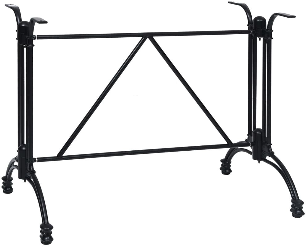 vidaXL Lumarko Noga do stolika bistro, czarna, 93x60x72 cm, odlew aluminiowy 325436