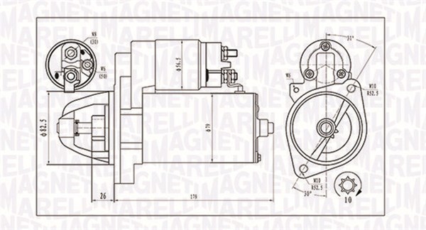 MAGNETI MARELLI Rozrusznik 063721202010 063721202010
