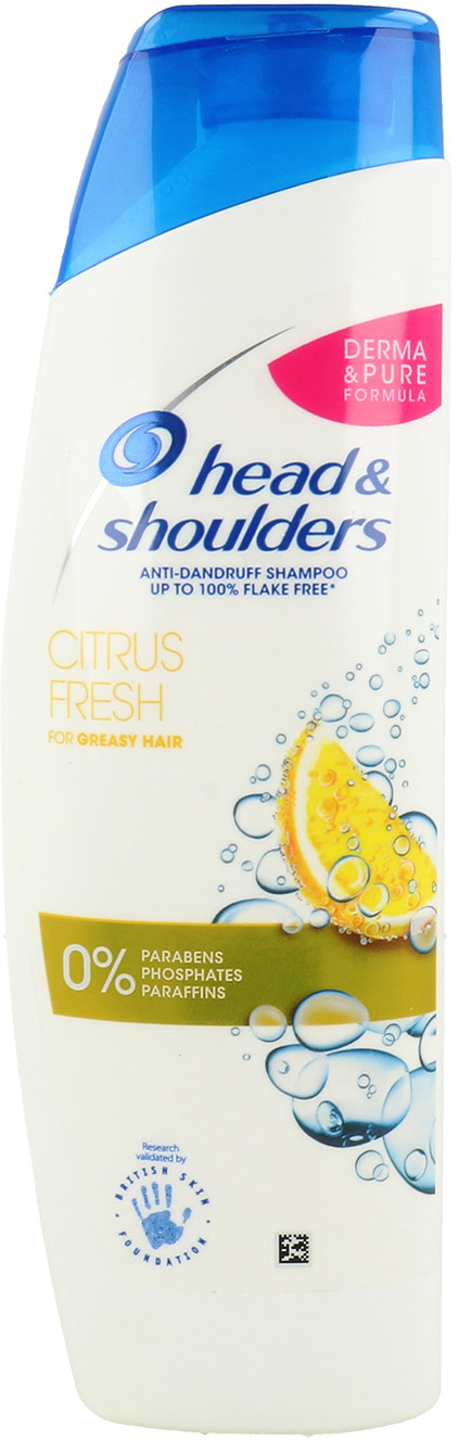 Head&Shoulders Shampoo Citrus Fresh Przeciwłupieżowy Szampon Do Włosów Tłustych 250ml