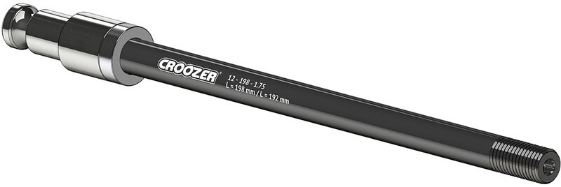Croozer Click & Crooz Plus Oś sztywna z zaczepem 12x198mm-1.75 XL, black 2021 Akcesoria do przyczepek 122501518