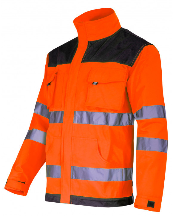 LAHTI PRO Bluza ostrzeg. czarno-pomarańczowa, 