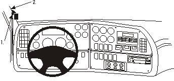 Brodit ProClip 803330 Left mount zapewnia Peterbilt model 387 00  10 7320288033303