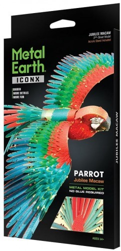 Metal Earth Fascinations ICONX Papuga Ara Parrot Model do składania