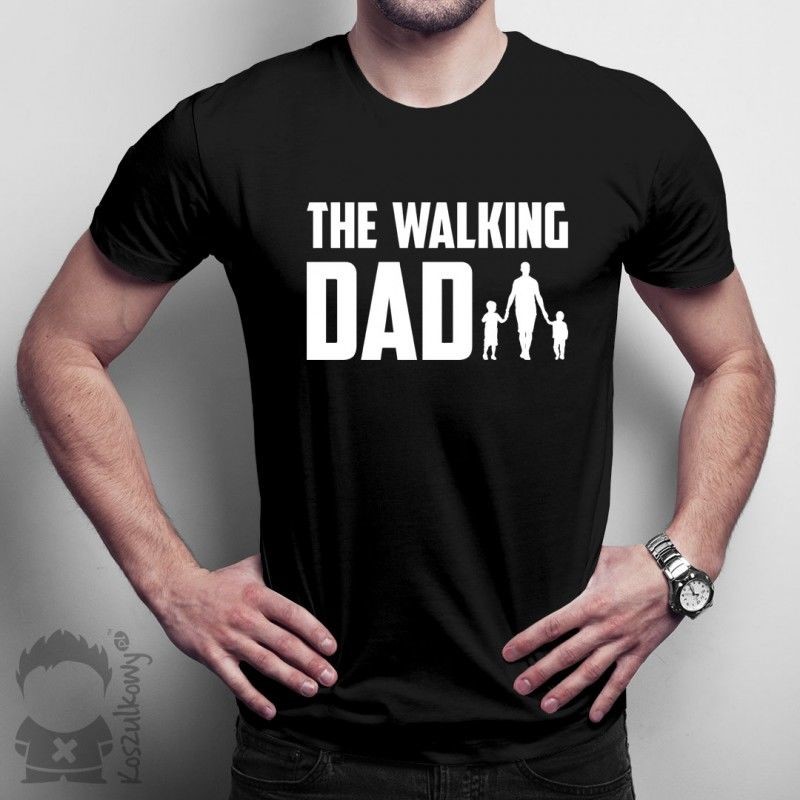 The walking dad - męska koszulka z nadrukiem