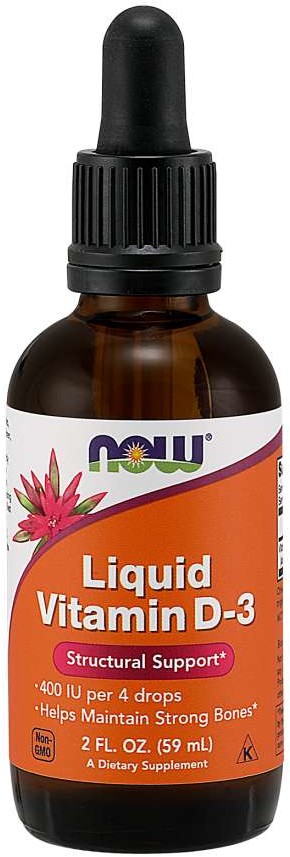 PRO NATURA NOW FOODS Vitamin D-3 Krople 60 ml