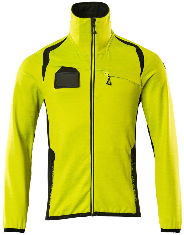 Mascot Męska bluza polarowa Accelerate Safe ostrzegawcza - żółto-czarna, rozmiar 4XL 19403-316-1709-4XL