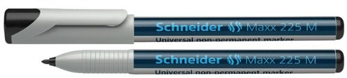 Schneider uniwersalnym marker Maxx 225 NON-Permanent M 1,0 MM, można przecierać na mokro, czarny SCHNEIDER 225