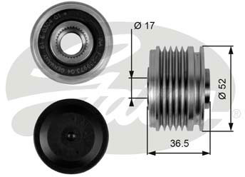 GATES Alternator - sprzęgło jednokierunkowe GATES OAP7064