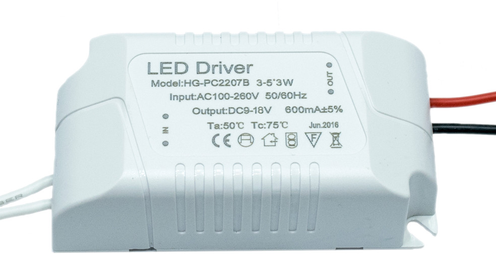 Driver Led 600mA 9-18V zasilacz 3 - 5 x3W