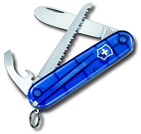 Victorinox scyzoryk kieszonkowy my first (9 funkcji, zaokrąglone ostrze, łańcuszek i sznurek)., niebieski, jeden rozmiar 2324891