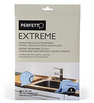 Perfetto Perfekcyjne Extreme Dwufunkcyjny ściereczka do czyszczenia do cięcia stali/szkło, materiału, jasnoniebieski, 36 x 32 x 0,5 cm 0264E