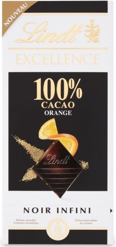 Lindt Czekolada Excellence Orange 100% Cacao 50g 66A9-5433B