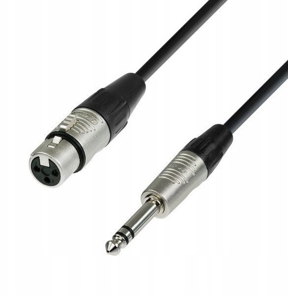 Kabel mikrofonowy Rean Xlr - jack stereo 6,3, 1,5m