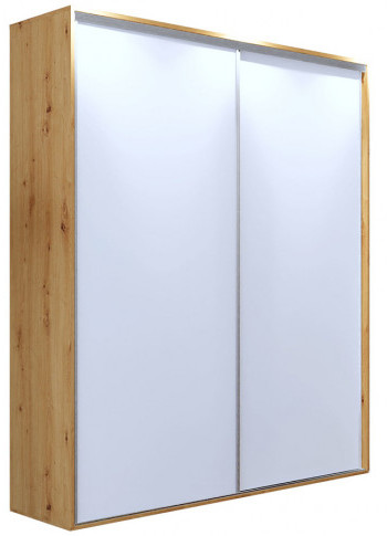 Szafa przesuwna 200 cm w kolorze Dąb artisan + biały Savona 2X
