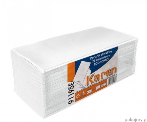 Grasant Ręcznik papierowy ZZ biały 4000 szt. Karen celuloza 1 warstwa R-Kar/91195E