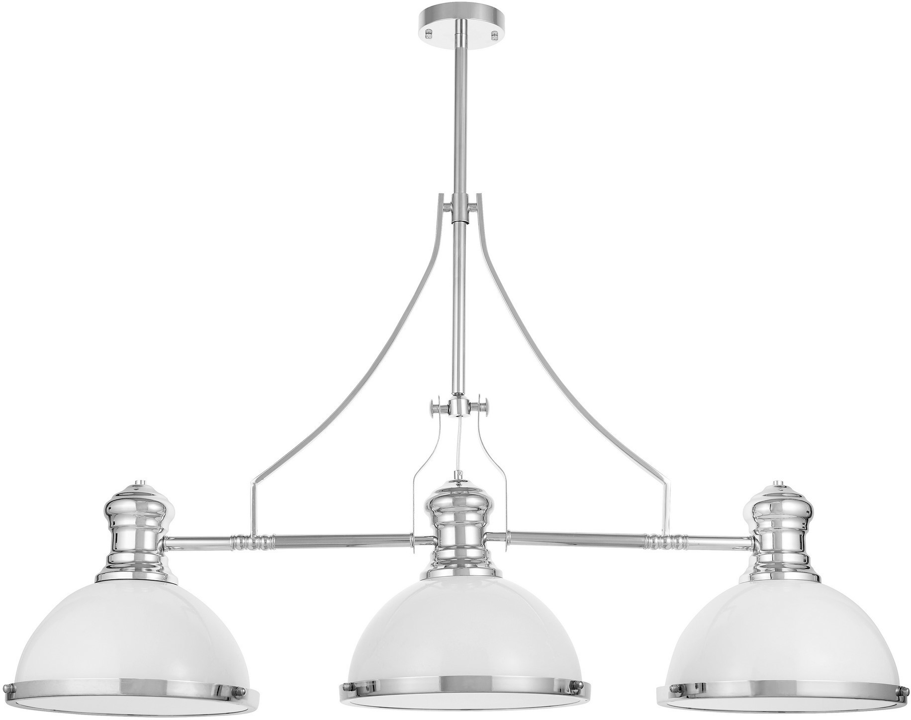 Lumina Deco Deco NOWOCZESNA LAMPA WISZĄCA INDUSTRIALNA BIAŁA ETTORE W3 LDP 710-3 (WT)