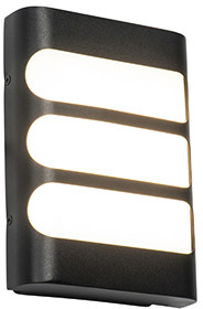 QAZQA QAZQA Buitenwandlamp zwart met licht/donk sensor incl. LED - Gaev 102998