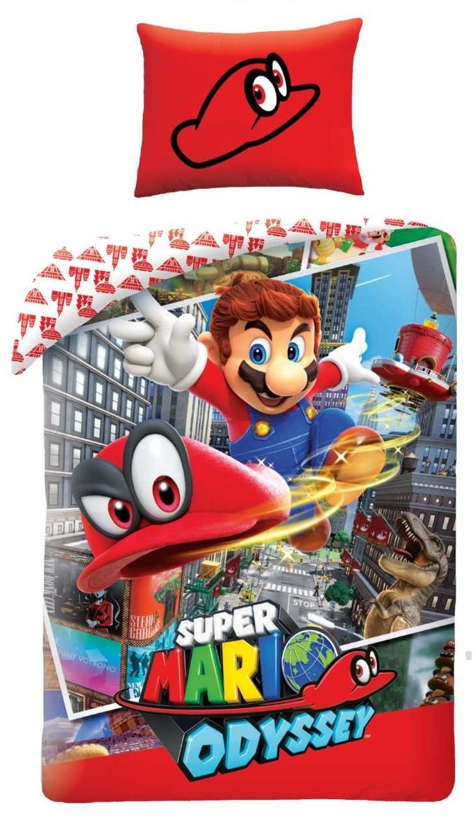 Halantex Super Mario, Pościel dziecięca, 140x200 cm